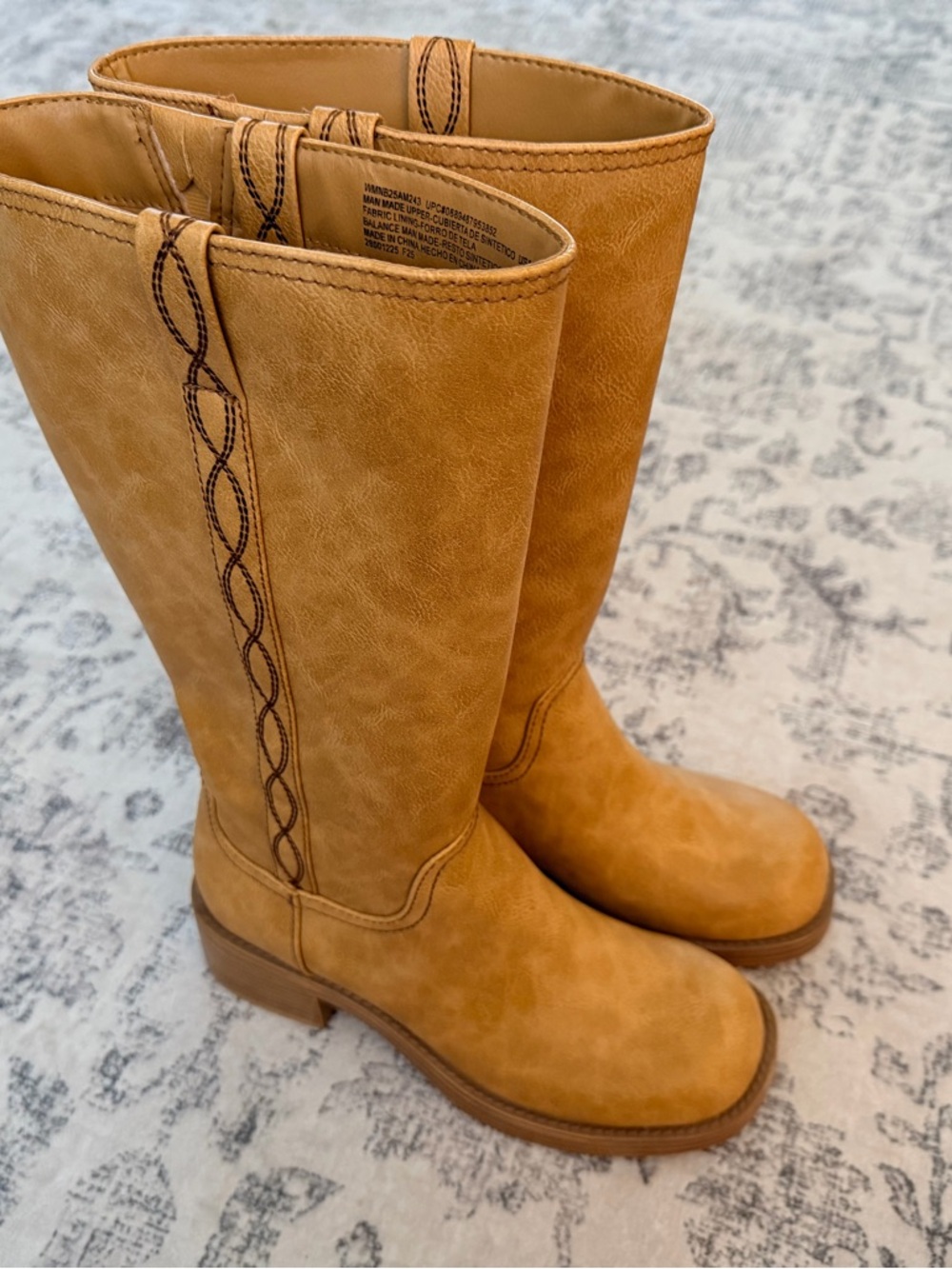 No Boundaries Tall Pull-On Boots in Tan